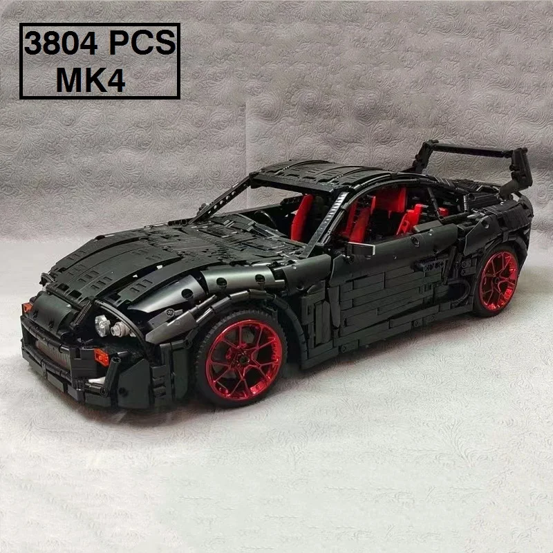 Суперспортивная модель автомобиля Supra MK4 [A80] в масштабе 1:8, набор для самостоятельного изготовления конструкторных блоков, игрушки для детей, подарок на день рождения, набор для мальчиков, 2023