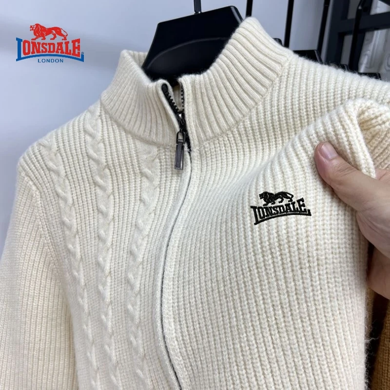 Мужской Высококачественный свитер с вышивкой куртка на молнии открытой