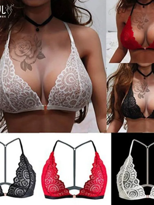 Перспективный бюстгальтер Sporta сексуальный с лямкой на шее однотонный марлевый