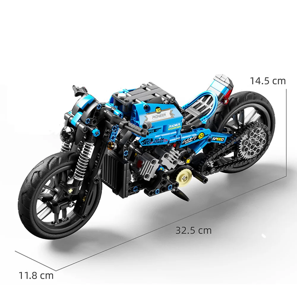 

Britain England Motorbike Cafe Race Motor Building Block Assemble Pioneer Motorcycle Vehicle Bricks Toy Collection For Boys Gift