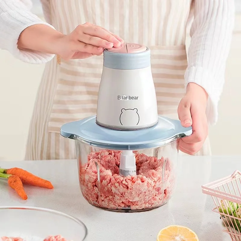 

Бытовая мясорубка Бытовая электрическая мельница из нержавеющей стали с начинкой из фарша для мяса и овощей Маленькая ножевая