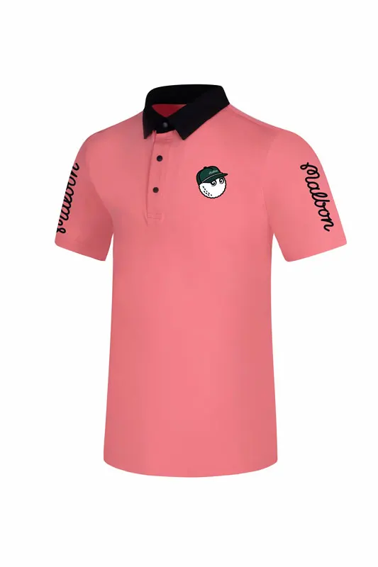 Malbon New 2023 Golf Men's Summer Short-Sleeved Bomber Jacket  Sportswear Fast Drying Fashion Spandex Men's Sportswear