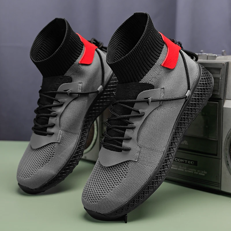 

Мужские кроссовки на шнурках, мягкие дышащие кроссовки на плоской подошве, спортивные кроссовки для бега, Homme Chaussures