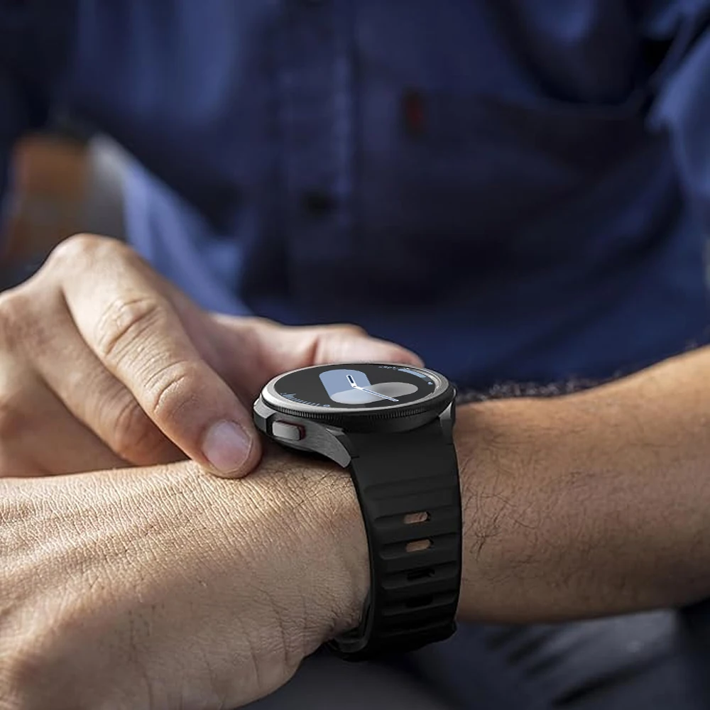 Смарт-часы для Samsung Galaxy Watch 7 Band FE 6 4 Classic 5 pro 44 мм 40 мм, силиконовый спортивный браслет Correa, ремешок Galaxy Watch 7 (art.: 3920c8aa68ef7) - 3920c8aa68ef7