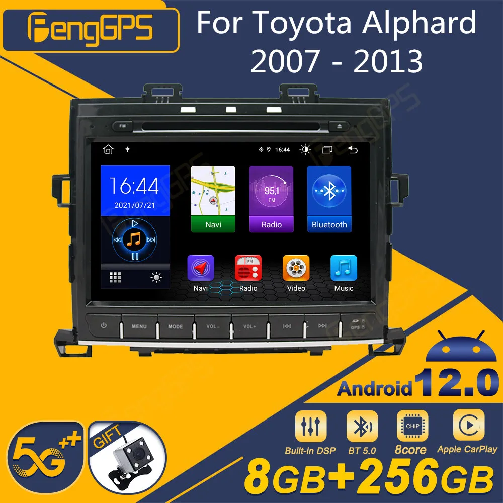 

Автомагнитола для Toyota Alphard 2007-2013, Android, 2Din, стереоприемник, Авторадио, мультимедийный плеер, GPS-навигация, экран головного устройства