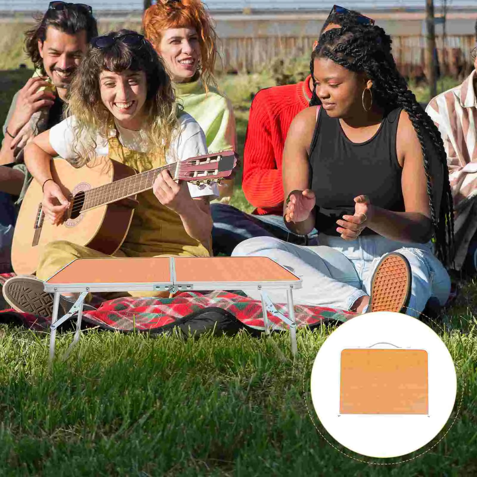 

Small Table Picnic Foldable Bed Wear-resistant Mini Convenient Desk Travel Household