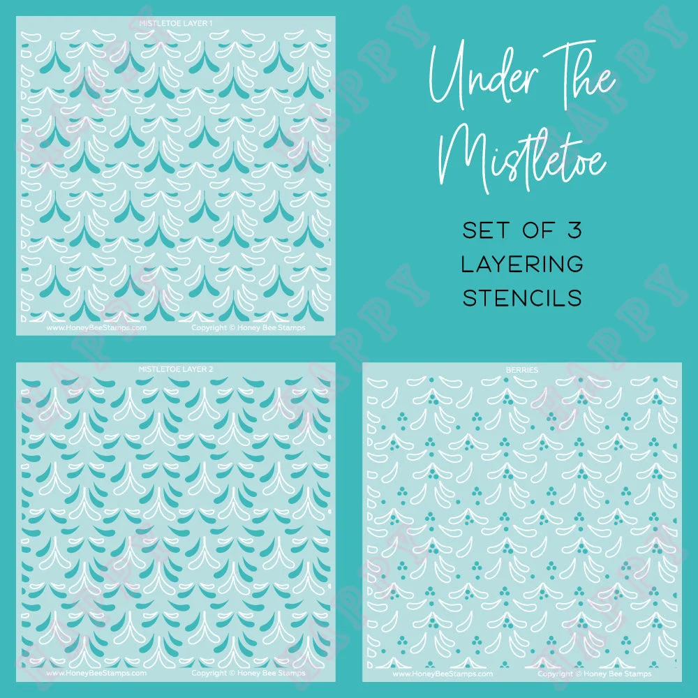 

New Stencils Christmas Under The Mistletoe DIY Scrapbooking Paper Diary Decoration Manual Handmade For 2022 Embossing Template