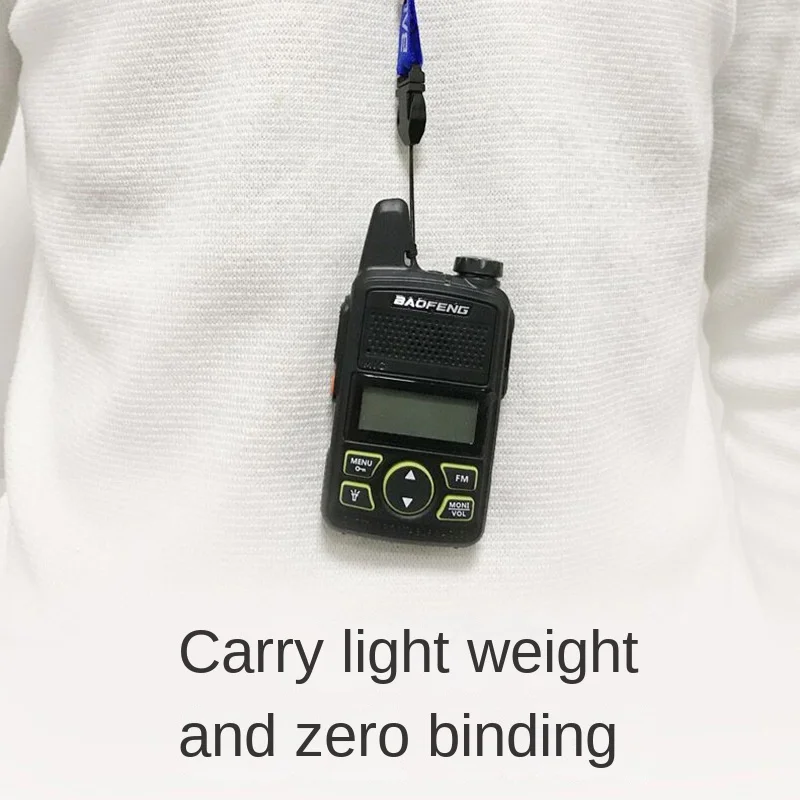 Baofeng Mini Walkie Talkie Bf-t1 with Screen Keyboard Bf-9100a Color Hanging Rope 2W UHF Band