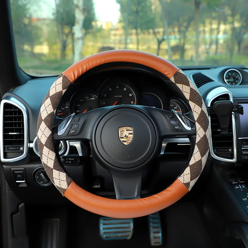 Мотоциклетные Чехлы, противоскользящий замшевый чехол на руль, универсальный защитный чехол на руль автомобиля, модный стиль, 38 см, тип O D