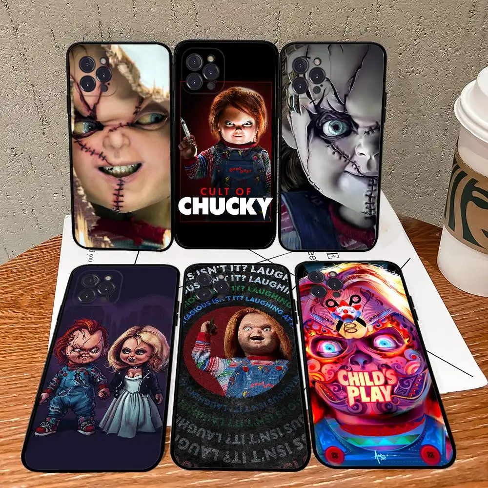 Фото Чехол для телефона «Кукла Чаки» из фильма ужасов для iPhone 17, 16, 15, 14, 13, 12, Mini 11 Pro Max, мягкий силиконовый чехол №1