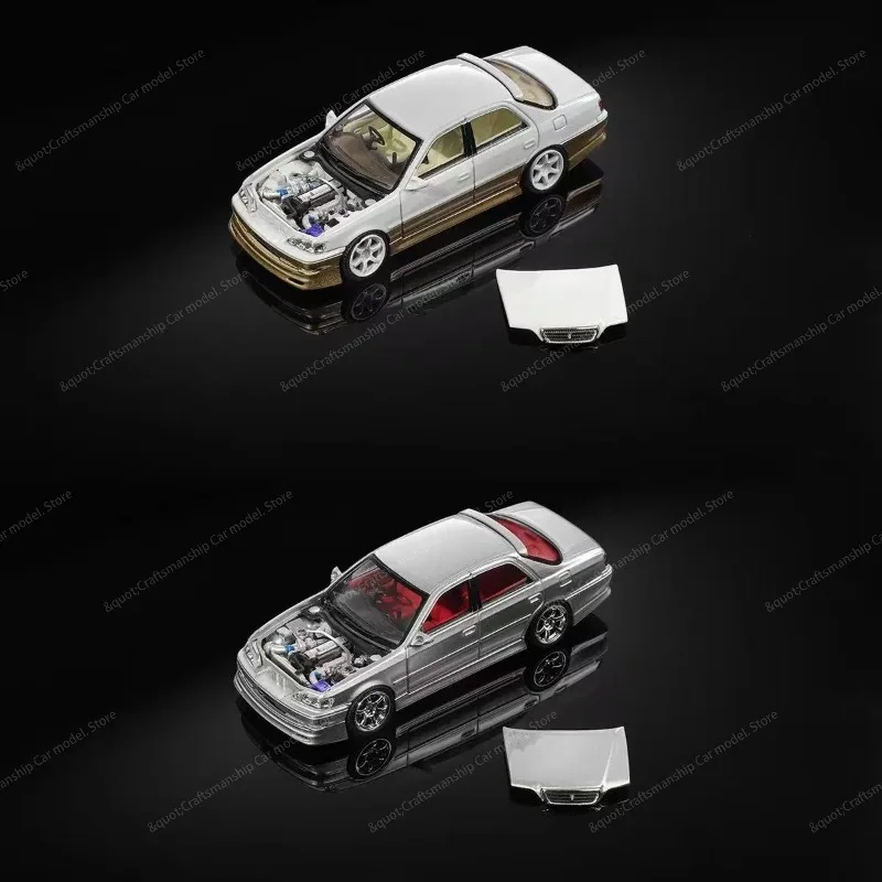Фото В наличии: MORTAL 1:64 Коллекционная модель автомобиля Toyota CRESTA JZX100 из сплава, имитационная модель, коллекционный сувенир. №4