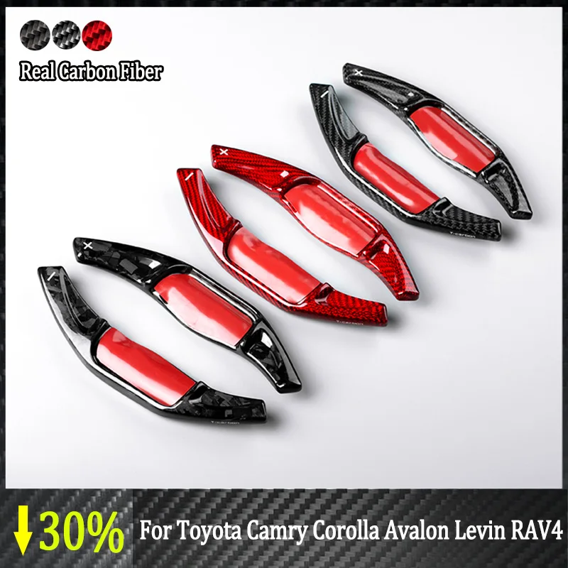 

Carbon Fiber Car Steering Wheel Shift Blade Paddle Shifter Extension For Toyota Camry Corolla Avalon Levin RAV4 2018 2019 2020