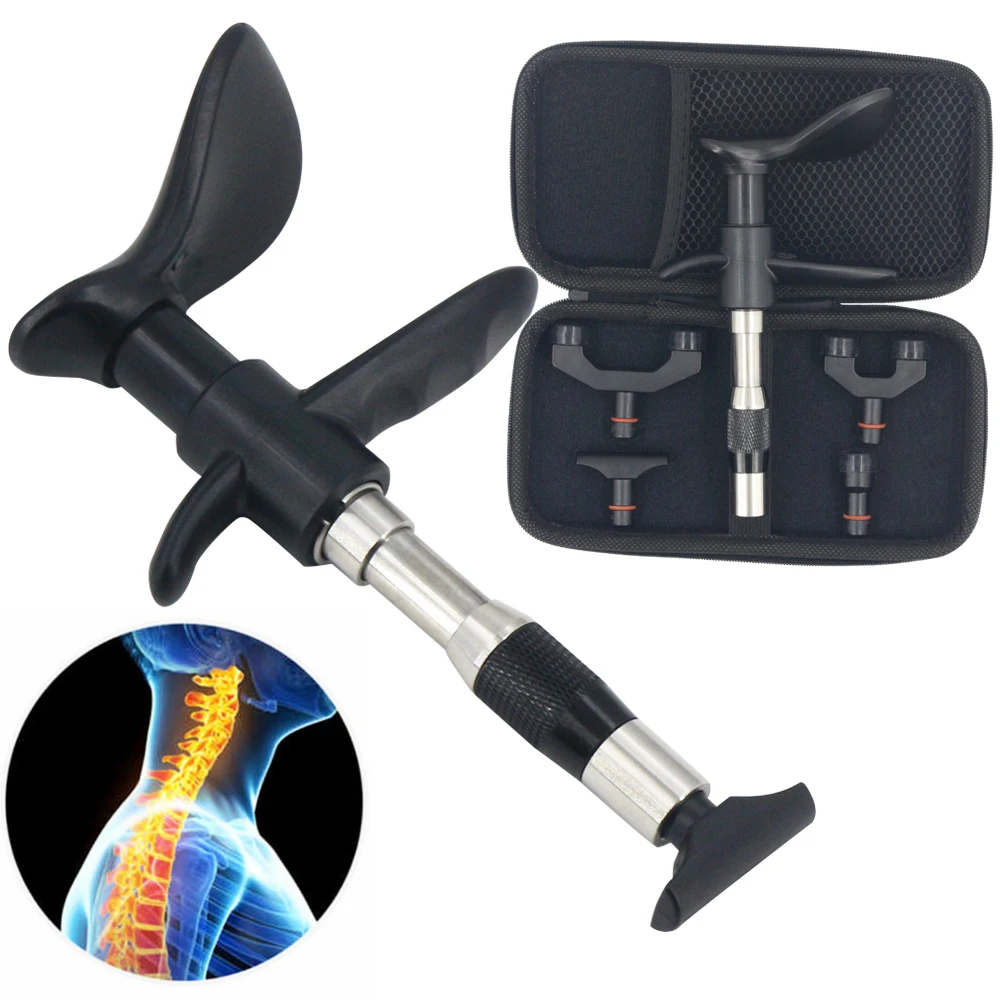 

New Chiropractic Adjusting Tools 10 Levels Intensity Therapy Manual Correction Gun Spinal Cervical Portable Massager Body Relax