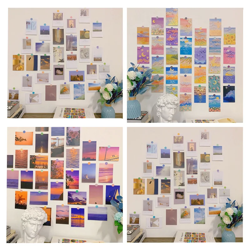 Ed Postcards Greeting Card Decorative Postal Card Creative Gift Message Lettercard Birthday Blessing Card Set
