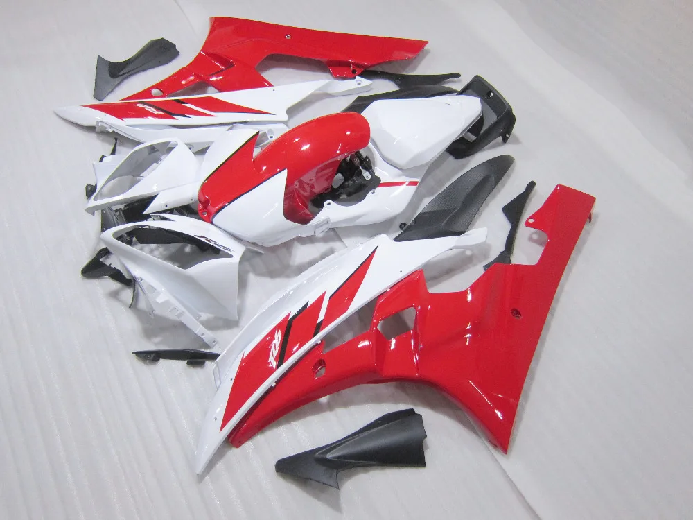 

Injection Mold New ABS Whole Fairings Kit Fit for YAMAHA YZF-R6 R6 06 07 2006 2007 Bodywork Set White Red