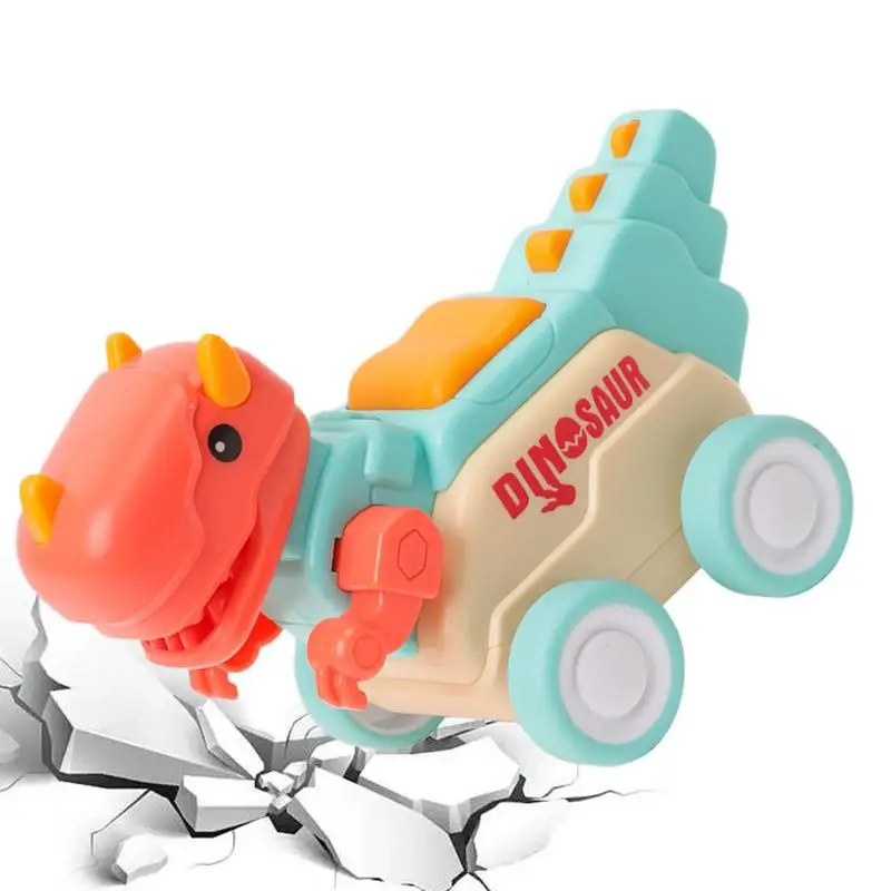 

Dinosaur Pull Back Car Toddler Car Toy Dinosaur Inertial Dinosaur Transport Truck Toy With Anti-skid Tires For Boys And Girls