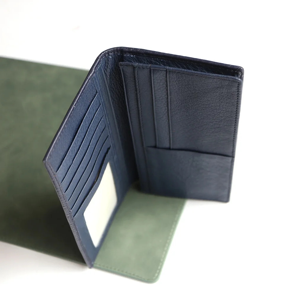 Мужской кошелек из натуральной кожи с буквами на заказ роскошный деловой