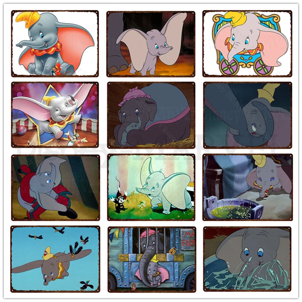 

Металлический плакат из м/ф «Дамбо»