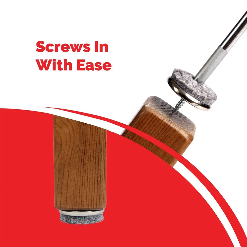 С винтом мебельный фетровый скользящий стул скользящие ножки 24 шт./компл. защита