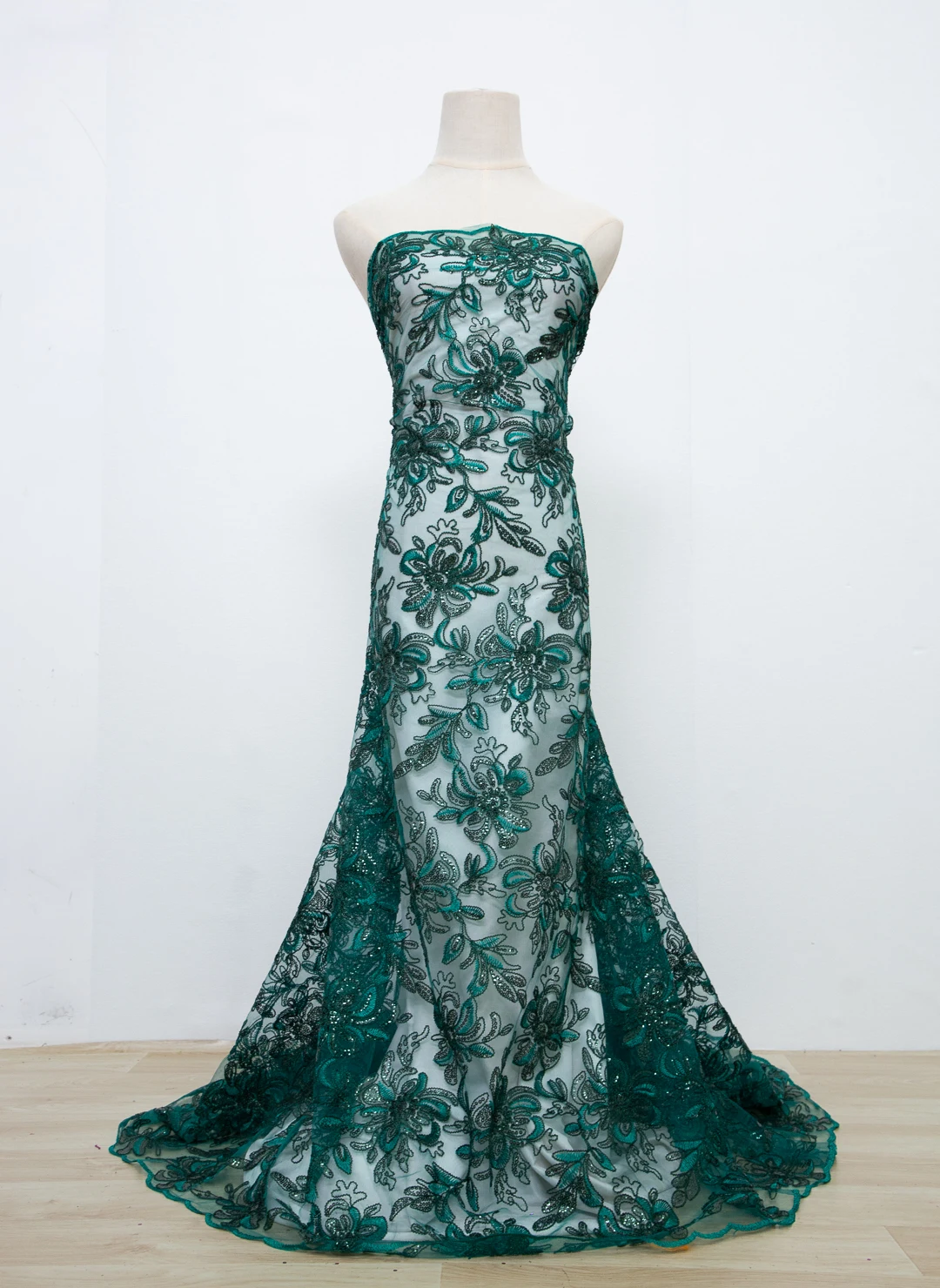 Sjd 2024 Высококачественная Африканская Сетчатая Кружевная Женская Блестящая Ткань