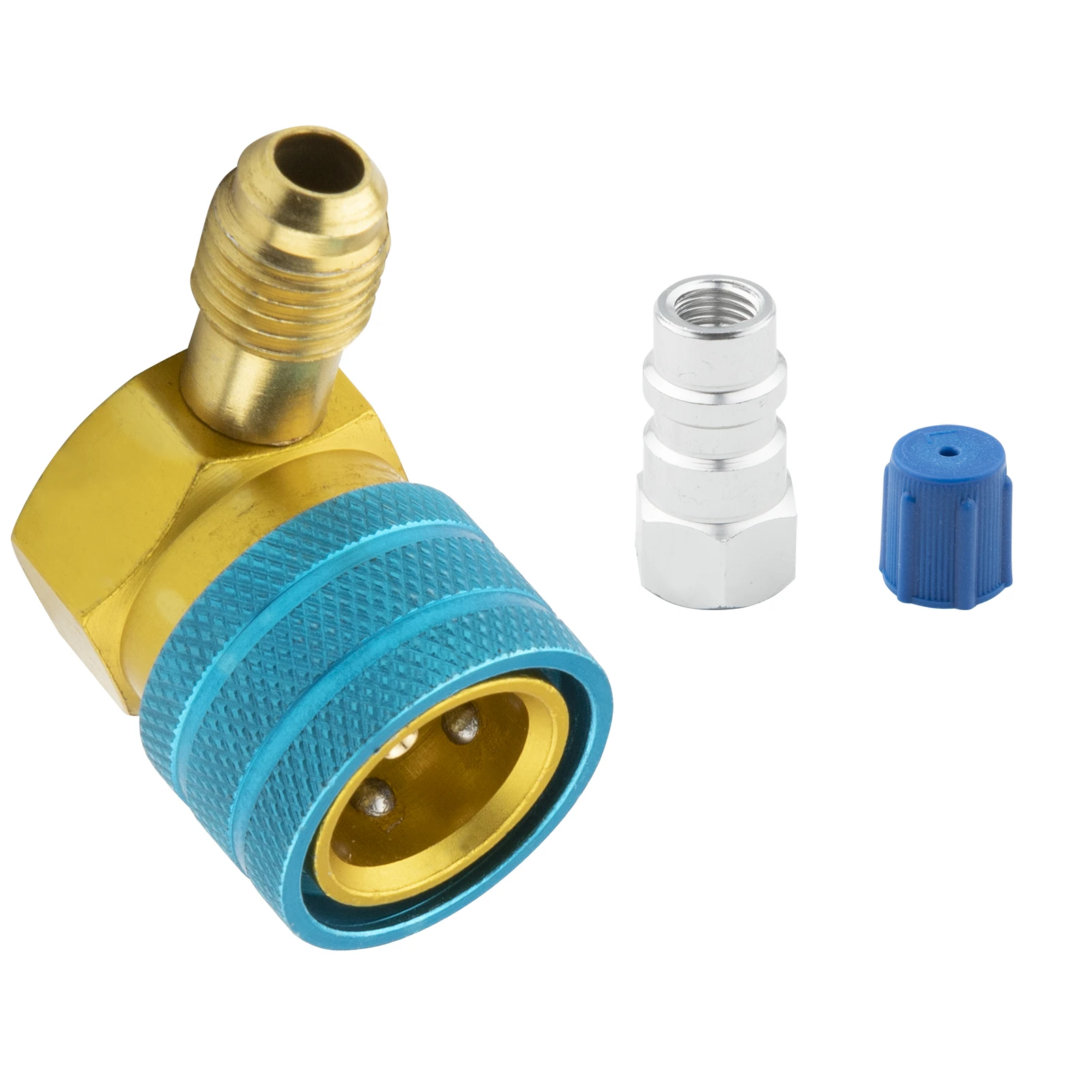 

R1234YF к R134A низкобоковая Автомобильная Соединительная муфта для шланга адаптер из алюминиевого сплава Кондиционер быстроразъемный Соединит...