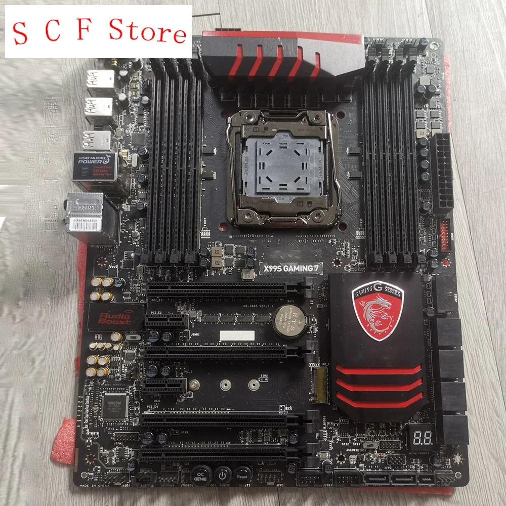 

Материнская плата для X99S GAMING 7 для Msi LGA2011-3 DDR4 M.2 USB 3,0 SATA3 128 ГБ ATX