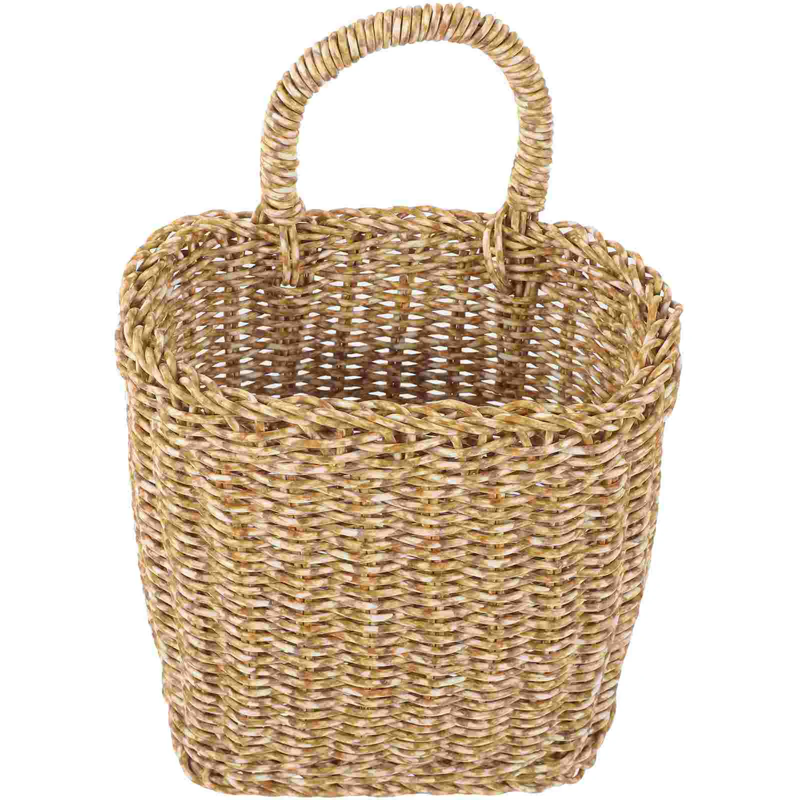 

Wall Hanging Storage Basket Woven Baskets Fruit Kitchen Potato Vegetable Produce