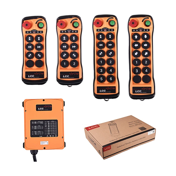 

LCC Q606 waterproof 6 channel remote control industrial wireless radio control for hoist trolleys