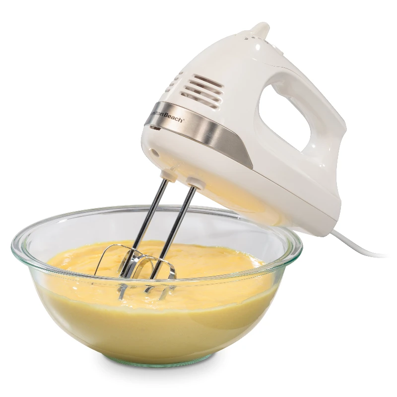

6 Speed Hand Mixer with Beaters, White, 62636