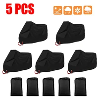 5pcs motorcycle cover m l xl 2xl 3xl 4xl outdoor indoor scooter shelter protector all weather motorcycle protection with keyhole