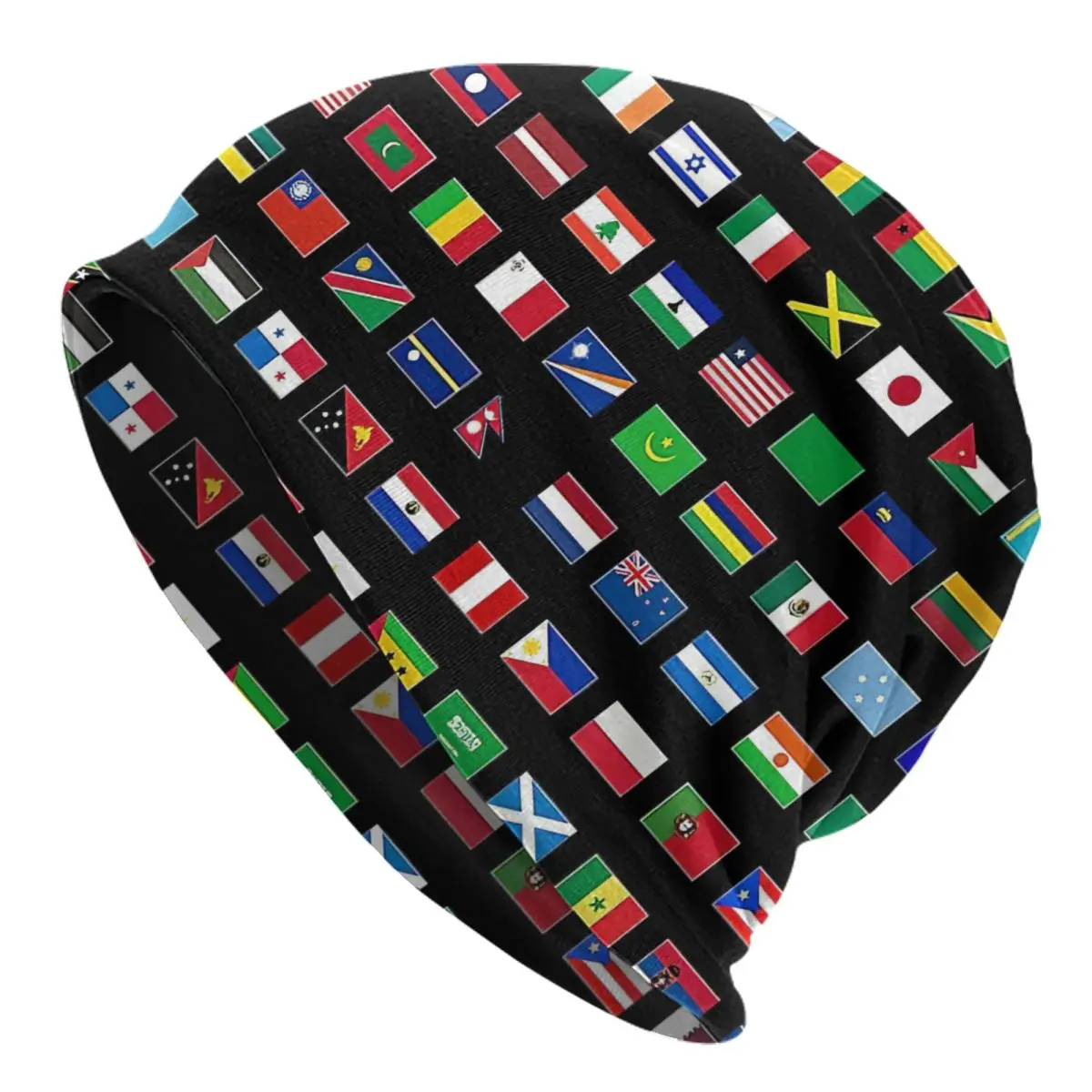 The Flags Of The World Caps Men Women Unisex Streetwear Winter Warm Knit Hat Adult funny Hats
