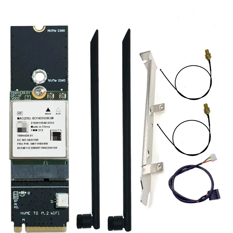 2026 MediaTek MT7927 Filogic 380 Wi‑Fi 7 802.11BE Трехдиапазонная карта Wi-Fi 2.4G5G6G 8774 Мбитс Bluetooth 5.4 M.2 PCIe (art.: 3920db03e7e08) - 3920db03e7e08