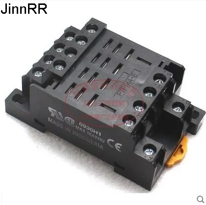 10 шт., 4-полосное электромагнитное релейное основание 10 А, маленький релейный контакт ly4nj, подставка hh64p