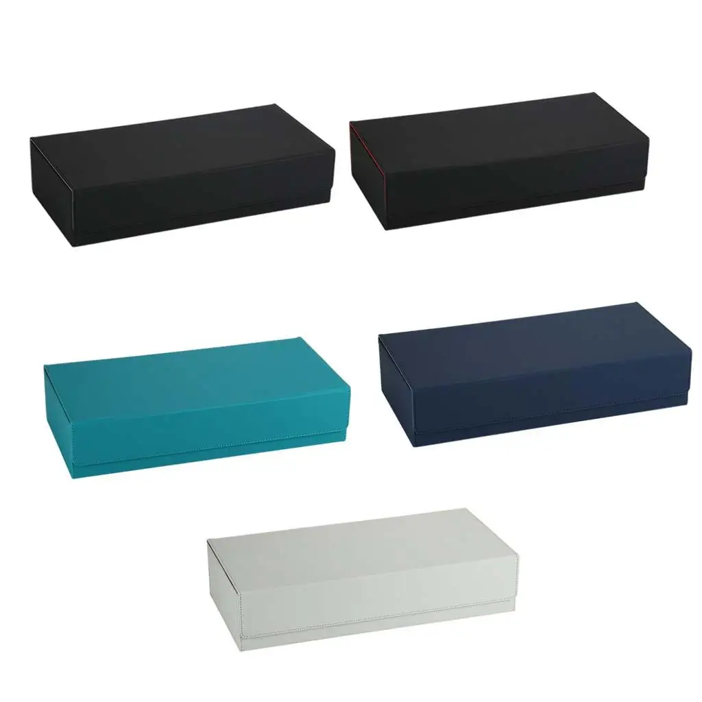 

Leather Deck Box Closure Cards Holder for Trading Card Games Sleeved Cards