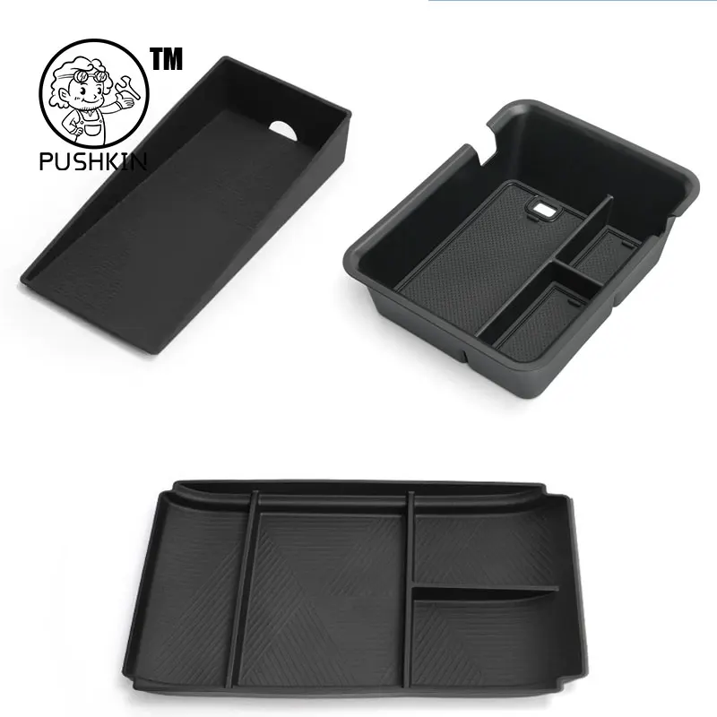 Для Trumpchi GAC GS4 MAX 2025 АБС-пластик, органайзер для центральной консоли автомобиля, внутренний подлокотник, ящик для хранения, автоаксессуары