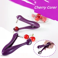 1pc cherry corer kitchen vegetable fruit cherry pitter remover olive core remove pit tools easy squeeze grip kichen accessories