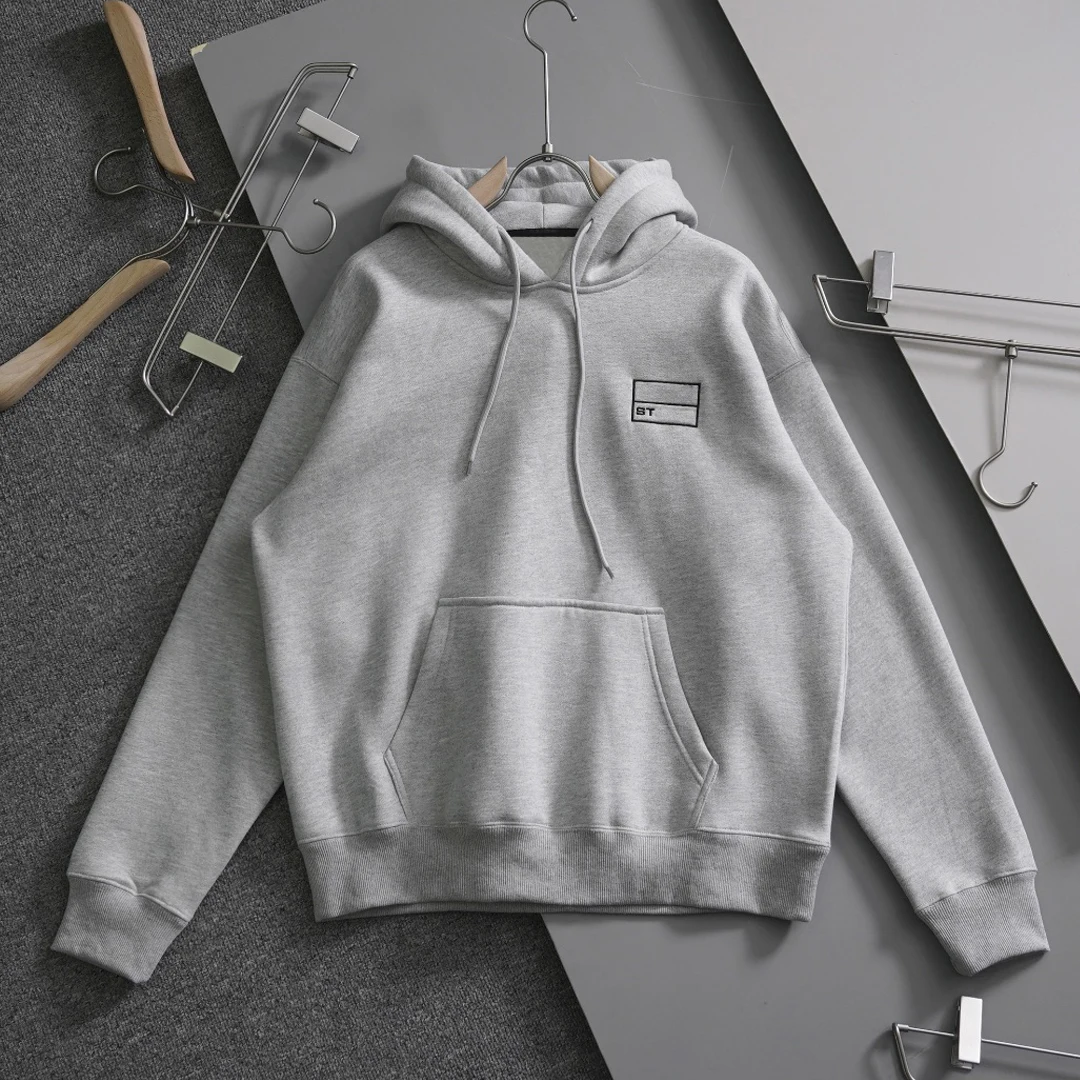 

SS22 Новинка, однотонная толстовка с надписью и логотипом, Мужской и Женский Повседневный пуловер, свитшот, американский Ретро Свитшот