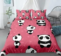 chinas national treasure giant panda bedding set single twin full queen king size set childrens kid bedroom duvetcover sets 03