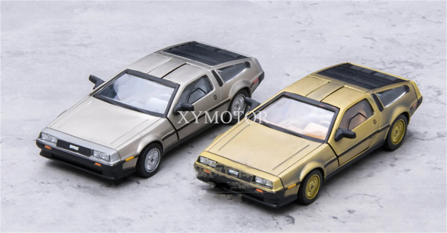 Sunstar (Vitesse) 1/43 для DeLorean DMC-12 литая модель автомобиля серебро/золото Назад в будущее
