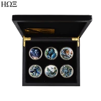 6pcsbox avatar commemorative coin artwork gold plated badge decoration gold coin collection gift wholesale