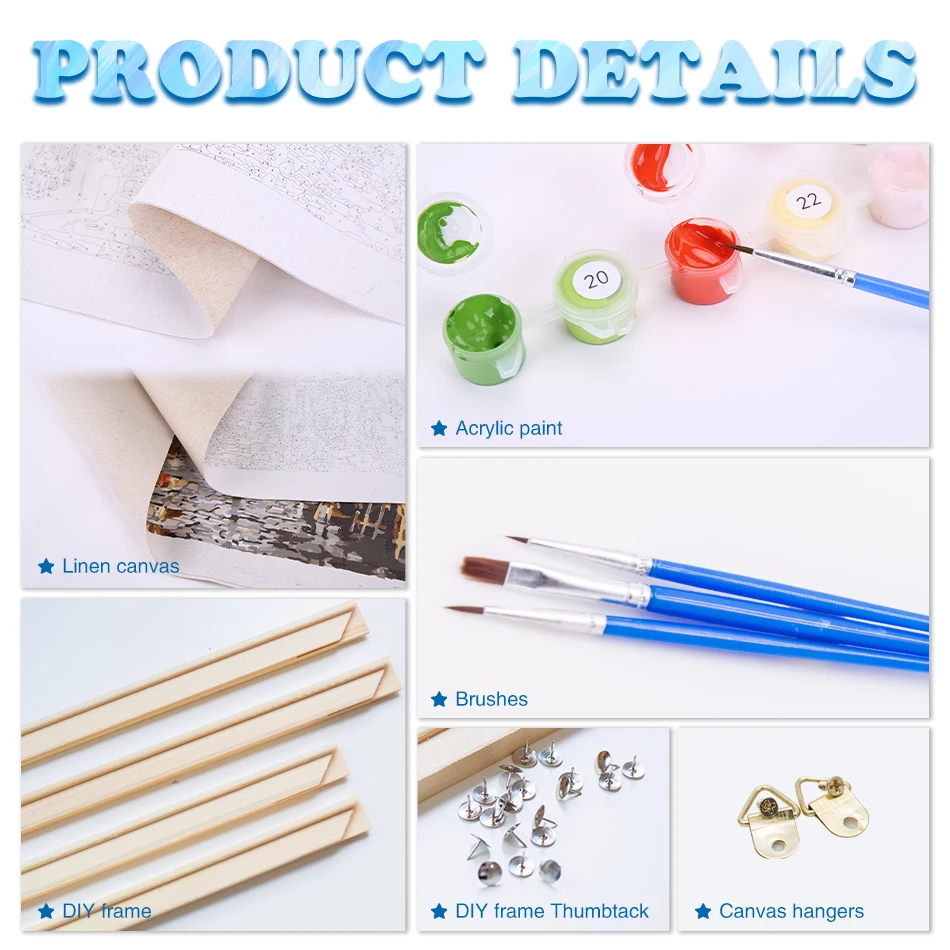 Картина по номерам на холсте GATYZTORY картина рисунок декоративные предметы Набор