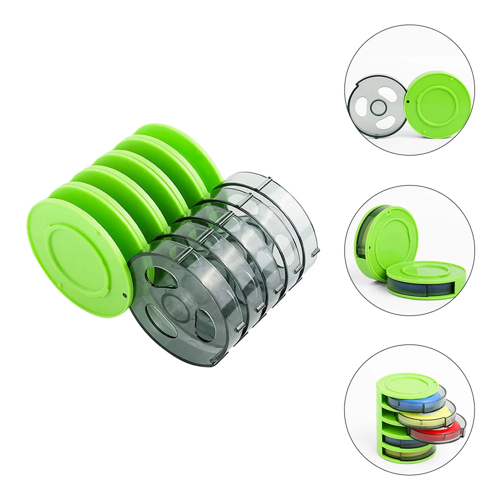 

4-Layer Wire Box Fishing Line Winding Tool Bling Accessories String Winder Reel Hand Tools Plate Wheel Spool
