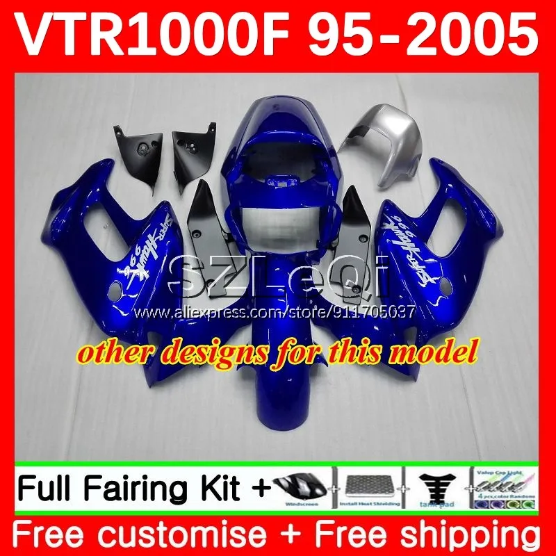 SuperHawk для HONDA VTR 1000 F 1000F Красный серебристый 56No.3 VTR1000F 95 96 97 98 99 00 VTR1000 2001 2002 2003 2004 2005