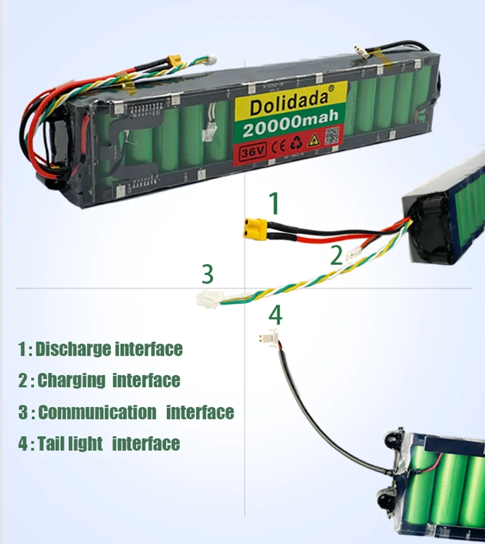 

100% original 36V 20ah Xiaomi m356 special battery pack 36V battery pack 20000mah installation 80km + media adjustment tool