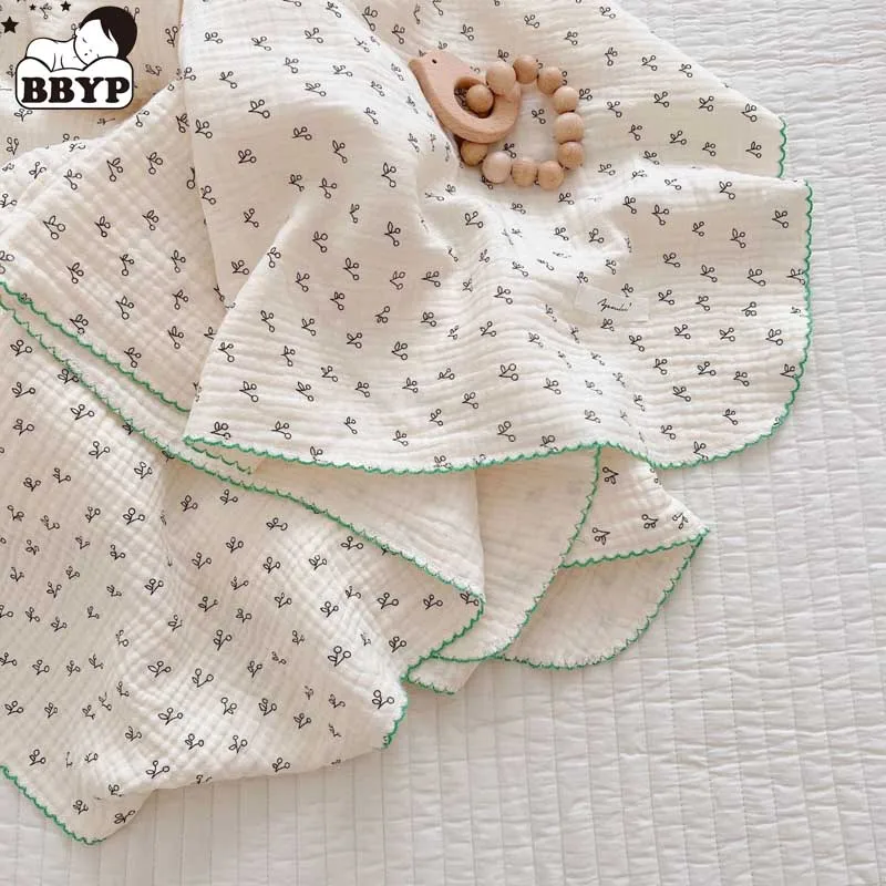Mantas de algodón con estampado de puntos de oso para bebé, ropa de cama para recién nacido, reclinable, de 2 a 3 capas