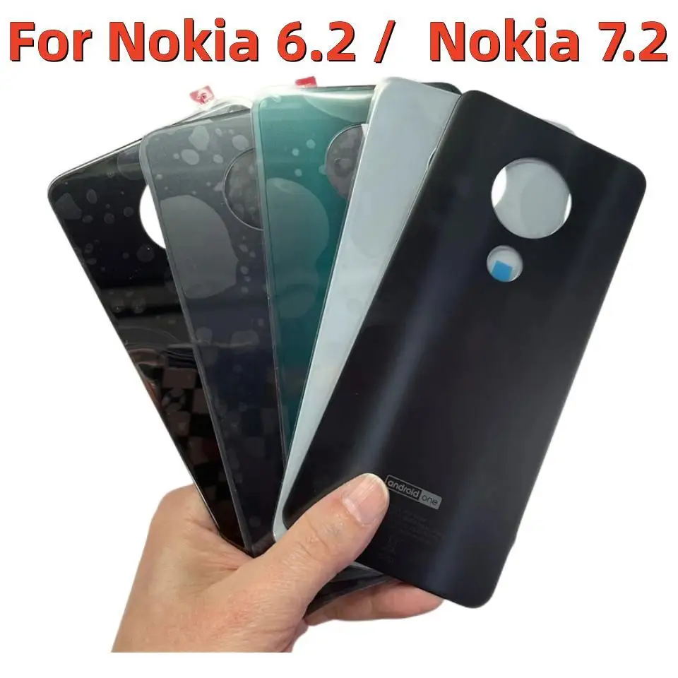 

Оригинальная новая стеклянная задняя крышка батарейного отсека для Nokia 6,2/для Nokia 7,2 задняя крышка