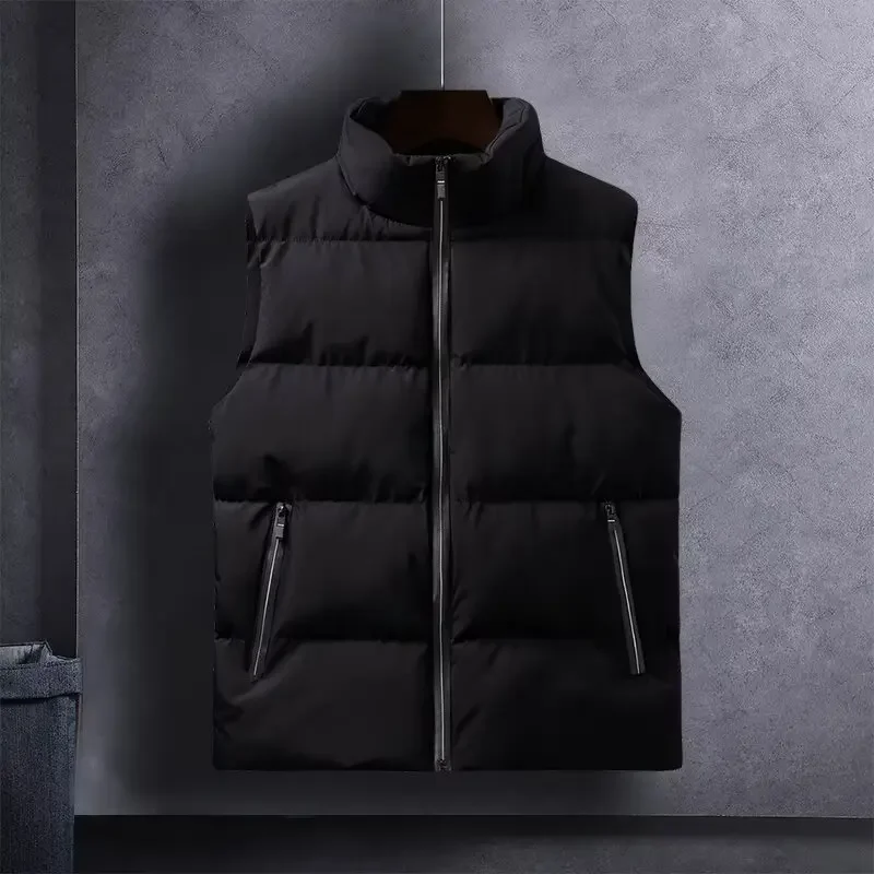 Модный мужской зимний жилет с хлопковой подкладкой