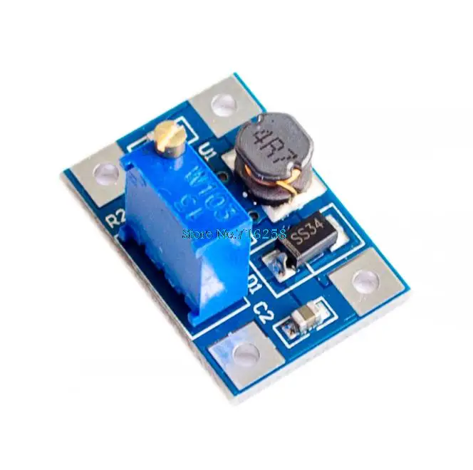 

5pcs/lot SX1308 Step-UP Adjustable Power Module Boost Converter DC-DC 2-24V to 2-28V 2A DIY Kit