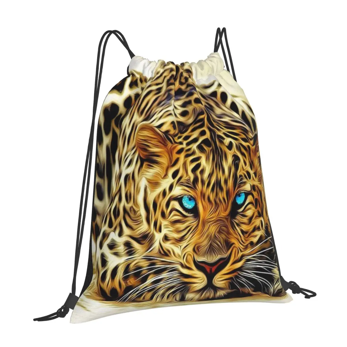 

Nice Oil Painting Print Custom Drawstring Bags With Backpack Functionality Perfect For Men'S Outdoor Activities