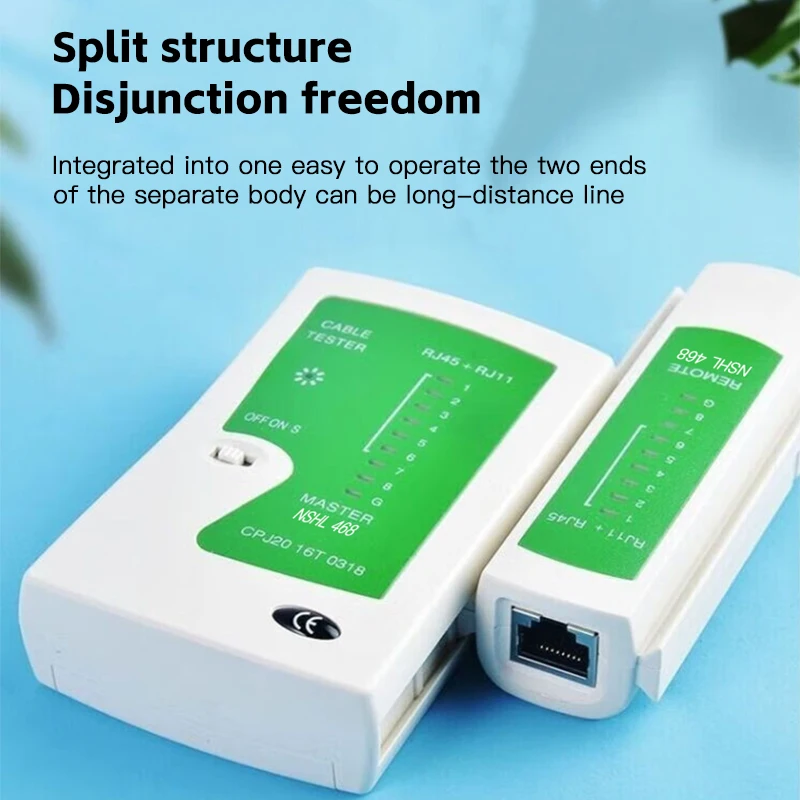 Тестер Сетевого Кабеля RJ45 Инструмент Для Тестирования Ethernet-кабеля Cat5 Cat6 CAT7 8P 6P LAN